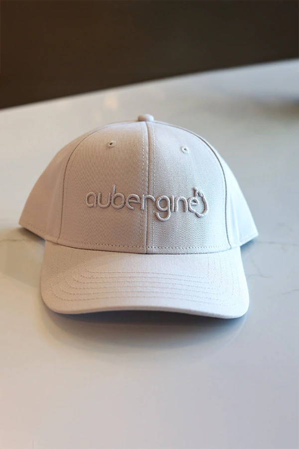 White-Aubergine-Hat